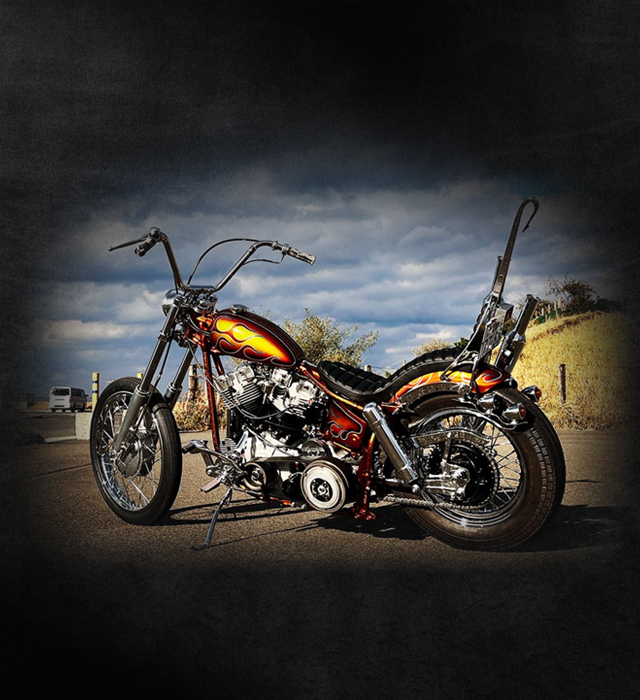 indian orange motorcycle